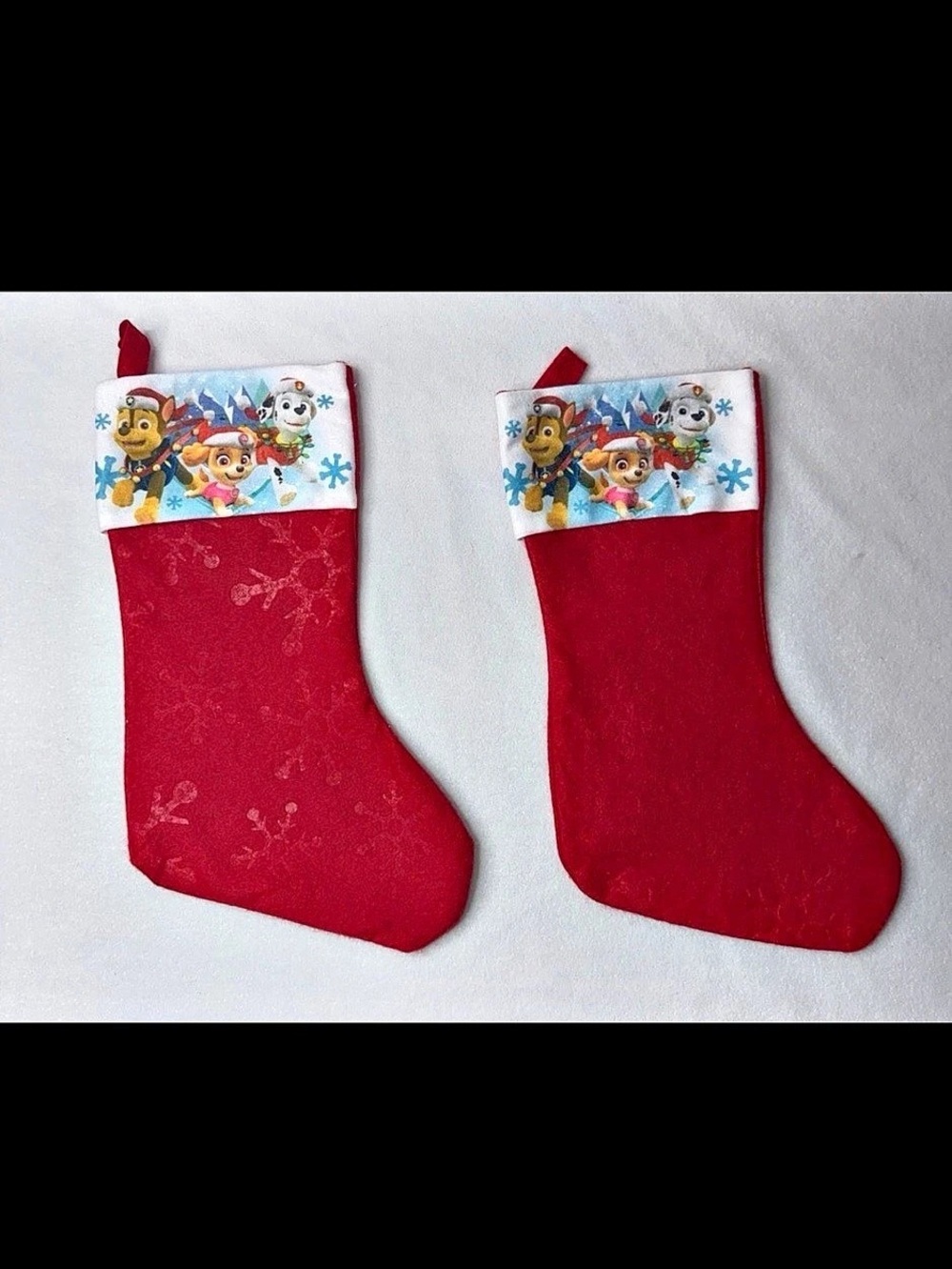 Nickelodeon PAW Patrol Christmas stockings Red & White